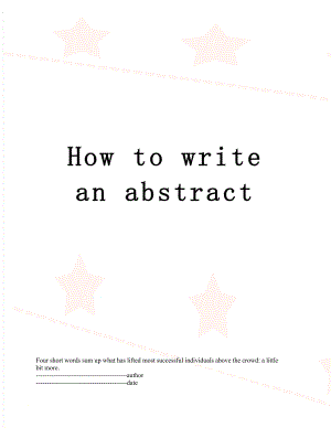 How to write an abstract.docx