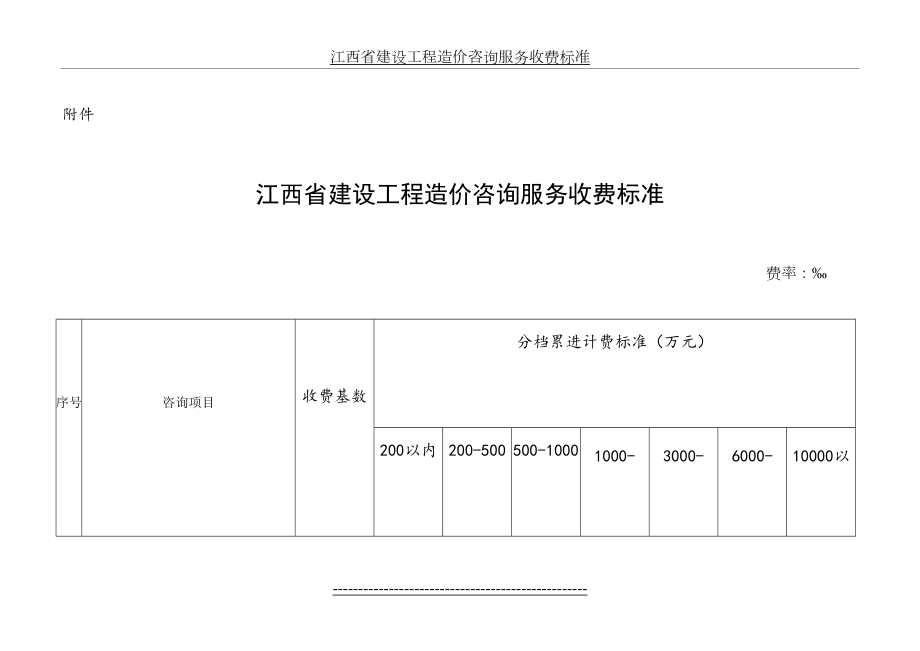 江西省建设工程造价咨询服务收费标准.doc_第2页