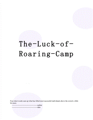 The-Luck-of-Roaring-Camp.doc
