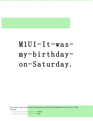 M1U1-It-was-my-birthday-on-Saturday.doc