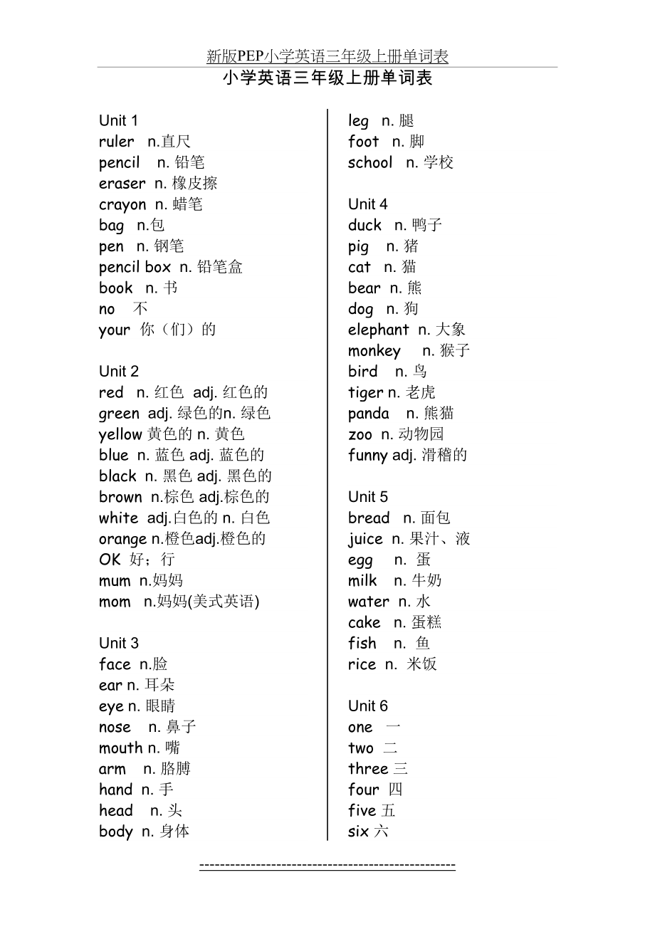 PEP小学英语(3-6年级)单词表.doc_第2页