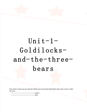 Unit-1-Goldilocks-and-the-three-bears.doc