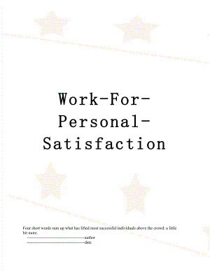 Work-For-Personal-Satisfaction.doc