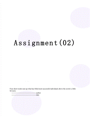 Assignment(02).doc