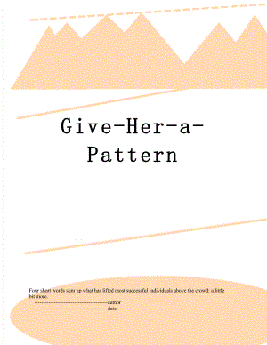Give-Her-a-Pattern.doc
