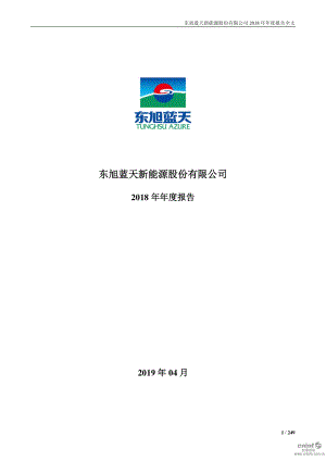 东旭蓝天：2018年年度报告.PDF
