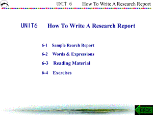 最新IT专业英语UNIT6 How To Write A Research Report(共52张PPT课件).pptx