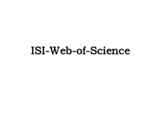 ISI-Web-of-Science.ppt