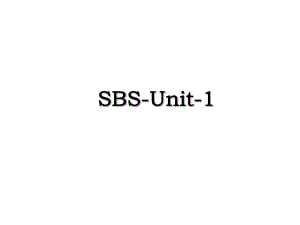 SBS-Unit-1.ppt
