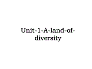 Unit-1-A-land-of-diversity.ppt