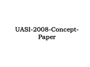 UASI-2008-Concept-Paper.ppt