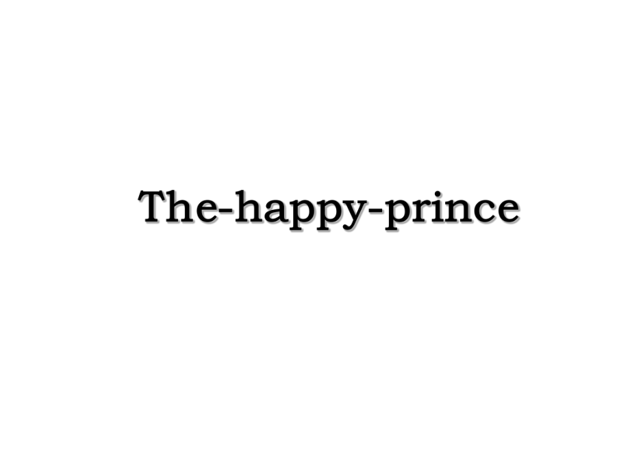 The-happy-prince.ppt_第1页