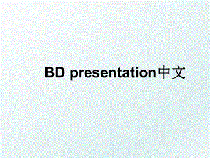 BD presentation中文.ppt