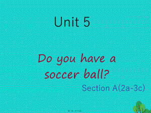 最新七年级英语上册 unit 5 do you have a soccer ball section a（2d-3c课件 （新版人教新目标版(共19张ppt课件).pptx