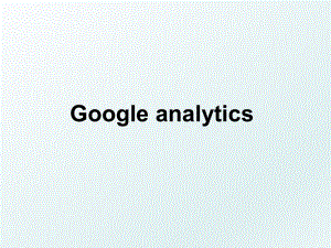 Google analytics.ppt