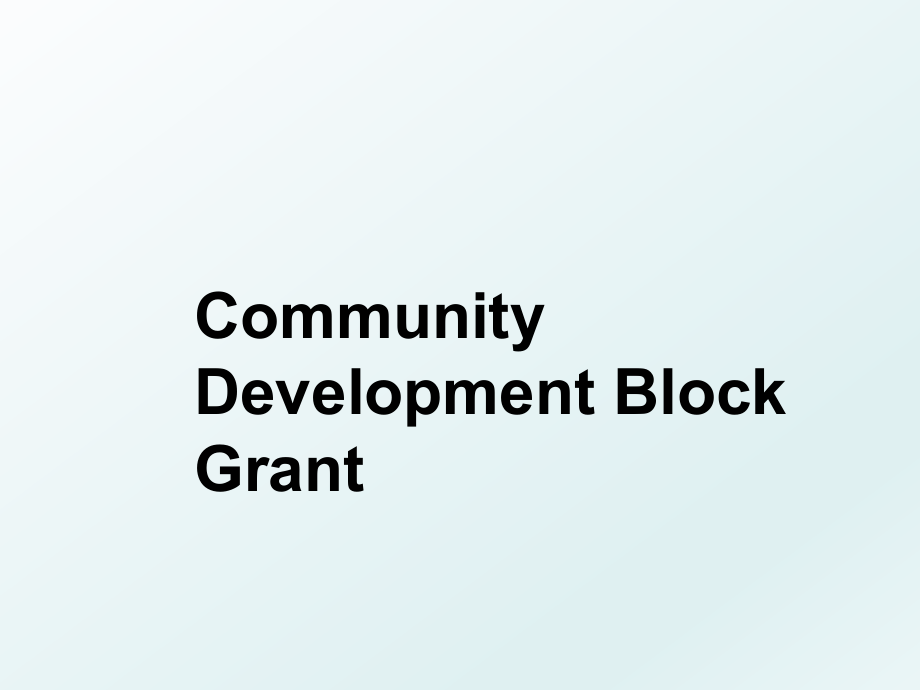 Community Development Block Grant.ppt_第1页