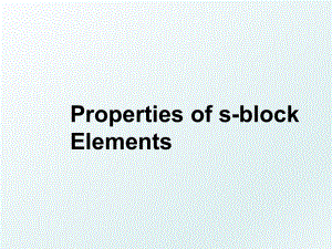 Properties of s-block Elements.ppt