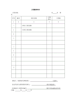 工程量清单表.pdf
