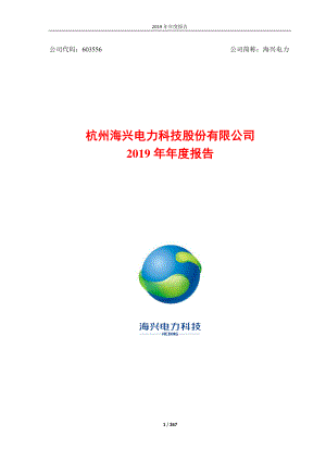海兴电力：2019年年度报告.PDF