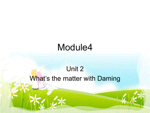 M4U2+What's+the+matter+with+Daming课件.ppt