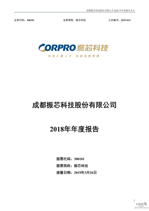 振芯科技：2018年年度报告.PDF