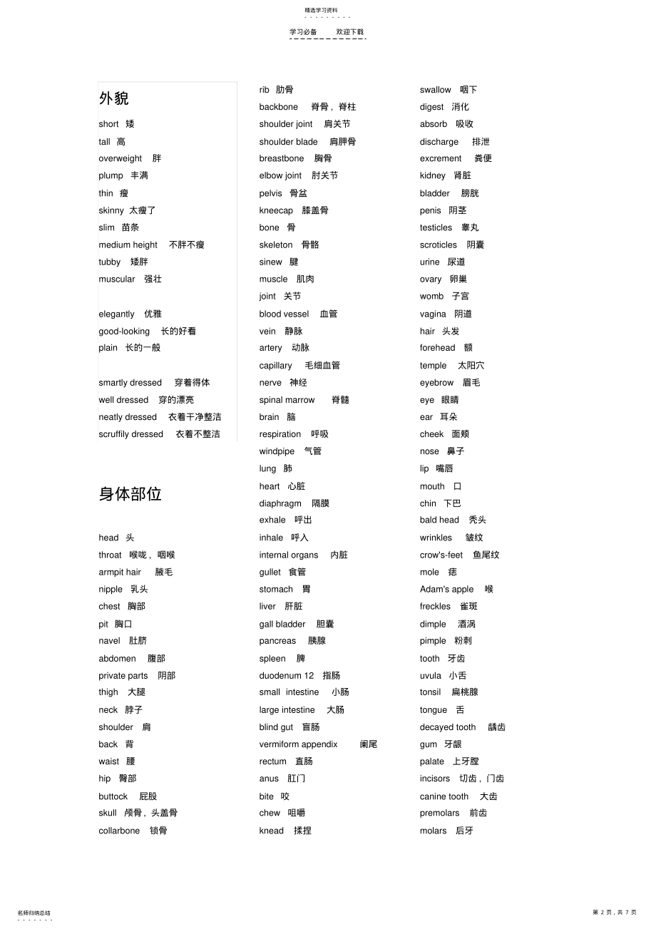 2022年英语形容词分类大全 .pdf_第2页