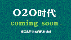 2015社区生鲜O2O商业计划书ppt课件.ppt