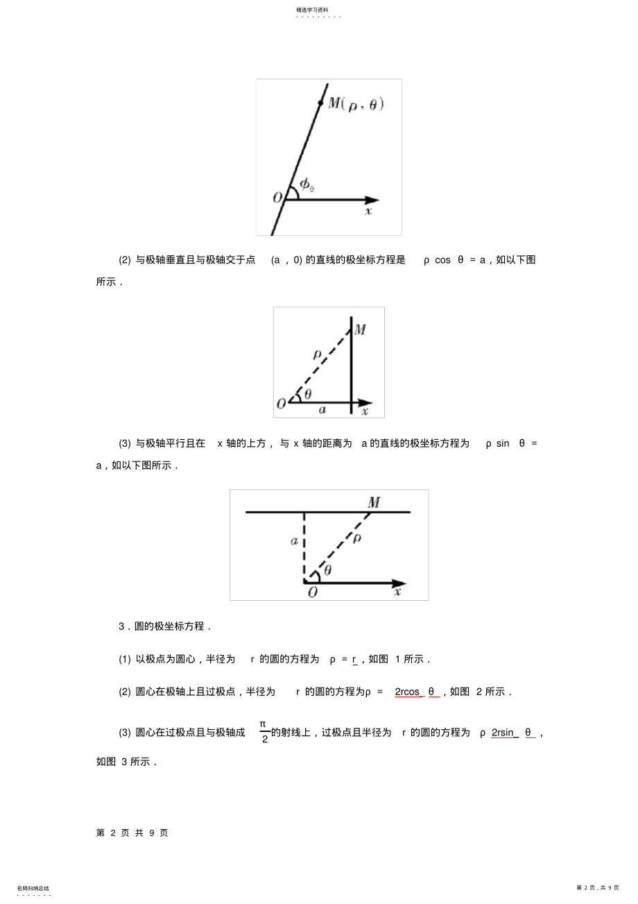 2022年高考文科数学复习专题-极坐标与参数方程 .pdf_第2页