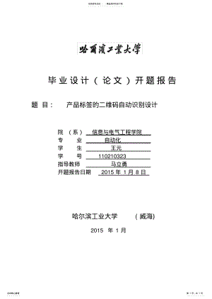 2022年王元开题报告 .pdf