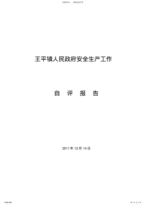 2022年王平镇自评报告 .pdf