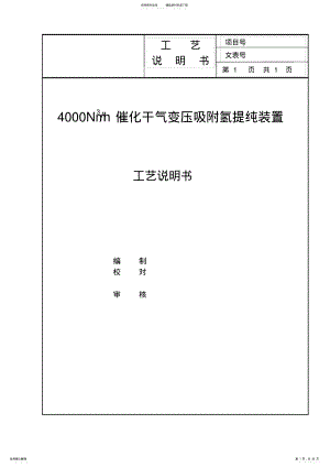 PSA工艺说明书 .pdf