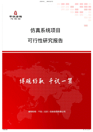 2022年仿真系统项目可行性研究报告 .pdf