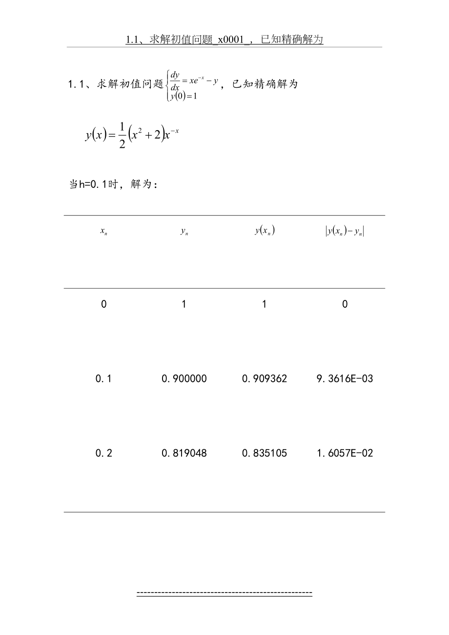 微分方程数值解欧拉法.doc_第2页