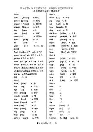 新版PEP小学英语(3-6年级)单词表-打印.doc