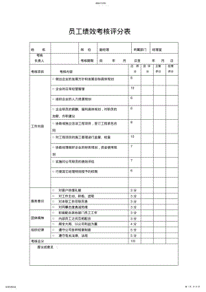2022年某建筑公司员工绩效考核表 .pdf