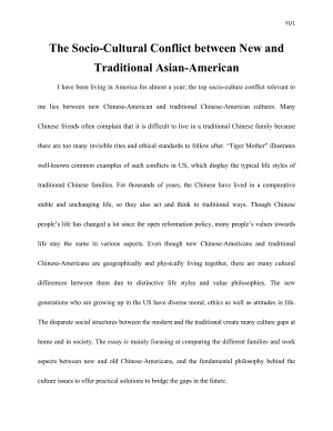 The Socio-Cultural Conflict between New and Traditional Asian-American英语论文.docx