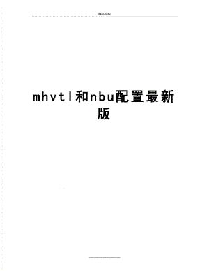 最新mhvtl和nbu配置最新版.docx