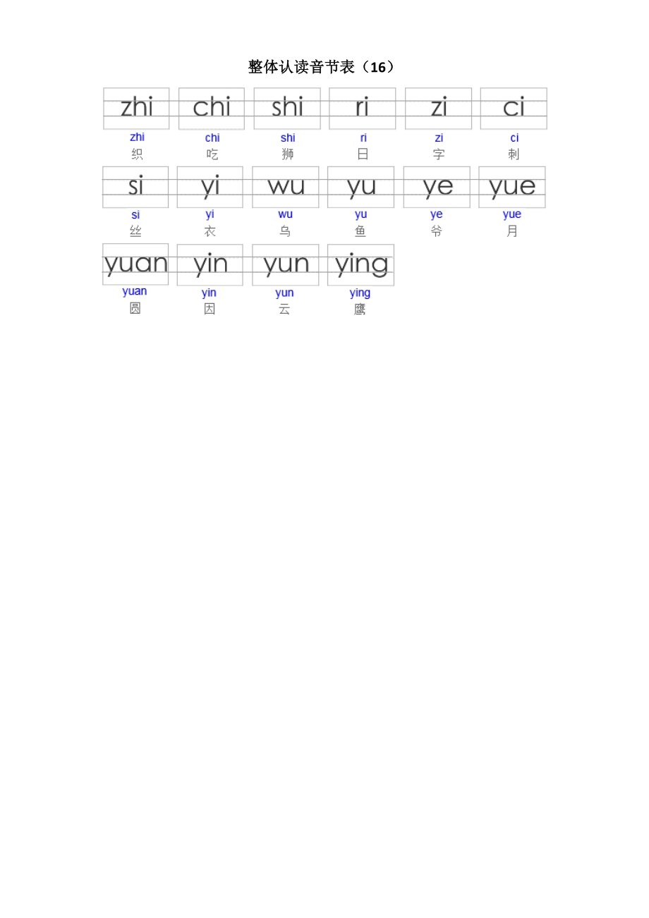 汉字拼音字母表(幼儿园版带写子格式可直接打印).doc_第2页