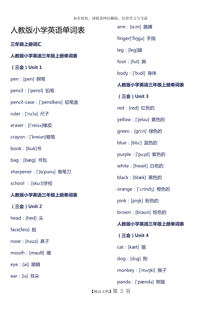 PEP小学英语单词表(3-6年级).doc_第2页
