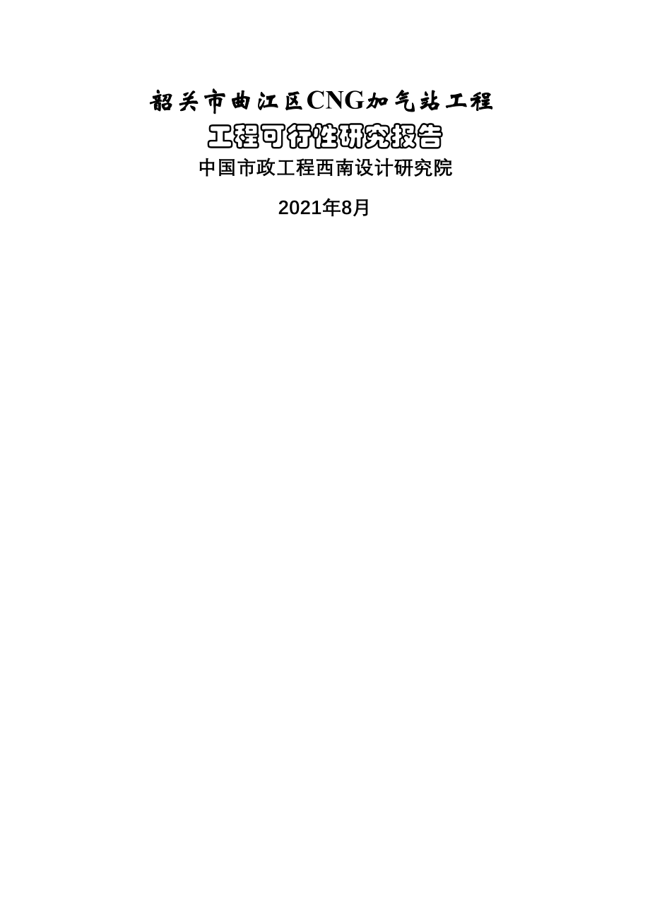 XX市CNG项目可行性研究报告.doc_第1页
