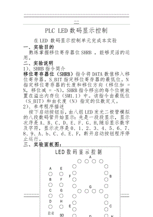 PLC LED数码显示控制(9页).doc