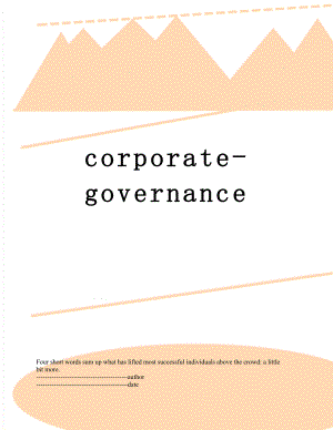 最新corporate-governance.docx