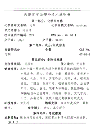 MSDS-丙酮(亚司通)(7页).doc