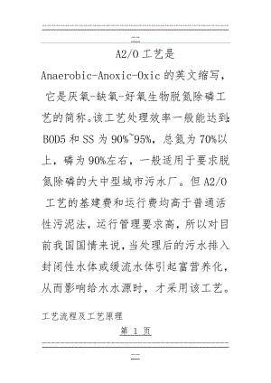 A2O工艺流程及工艺原理(6页).doc