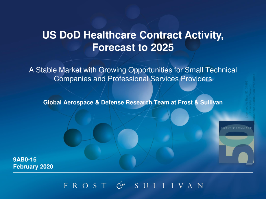 9AB0-00-7B-00-00 US DoD Healthcare Contract Activity, Forecast to 2025.pdf_第1页