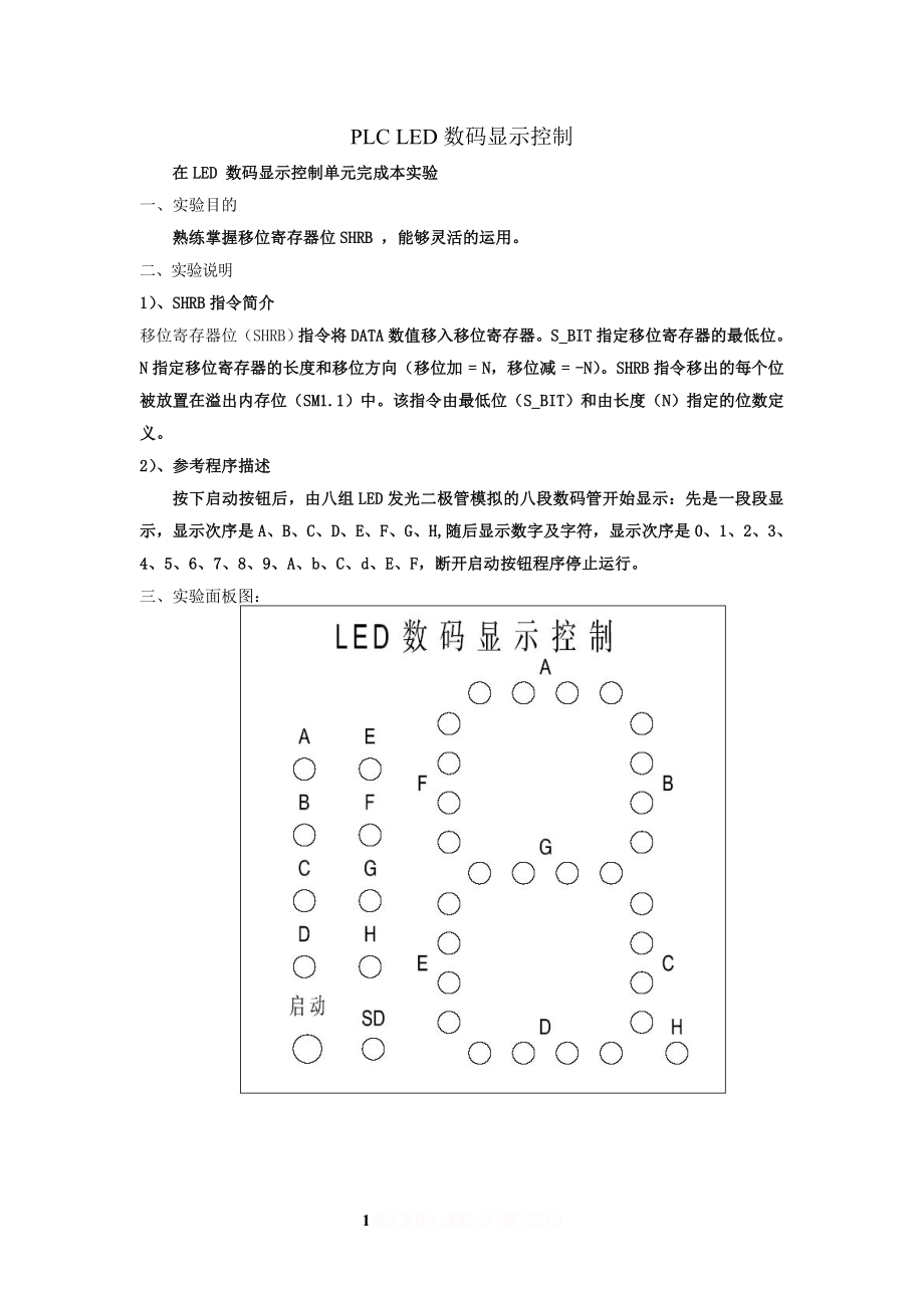 PLC LED数码显示控制.doc_第1页
