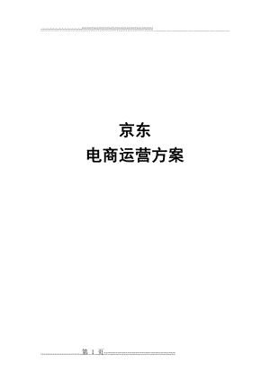 京东电商运营方案(15页).doc