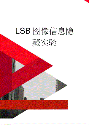 LSB图像信息隐藏实验(9页).doc