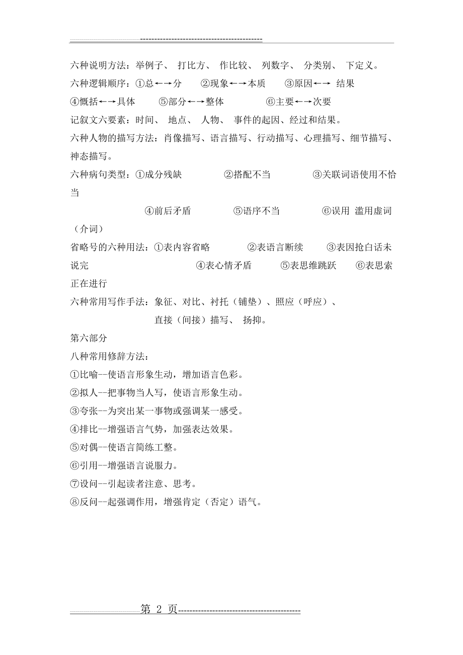 初中语文基础知识点归纳(2页).doc_第2页