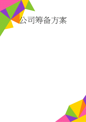 公司筹备方案(7页).doc